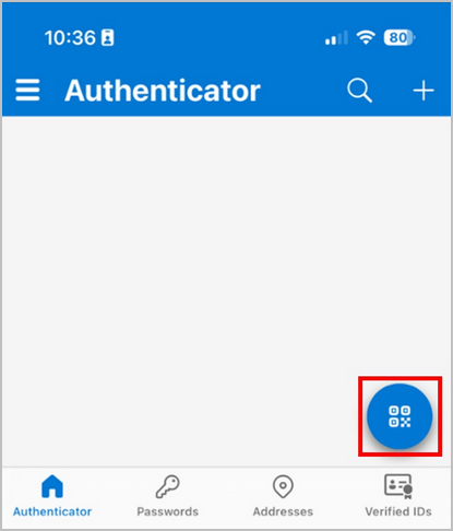 microsoft authenticator qr icon